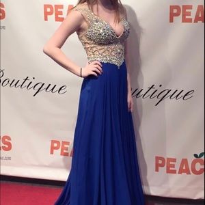 Peaches Royal Blue PROM Dress PERFECT CONDITION